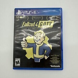 Bethesda Fallout 4 GOTY Edition PS4 Action RPG Video Game Blue Case